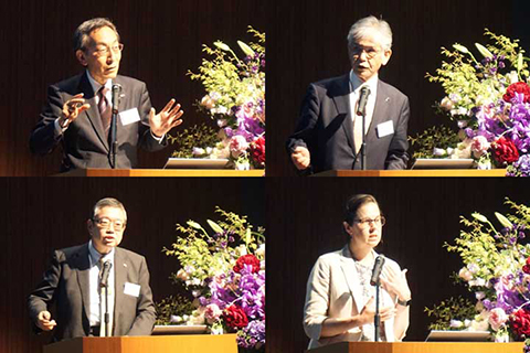 （左上から）大野総長、高田教授、遠藤教授、マリ准教授.jpg